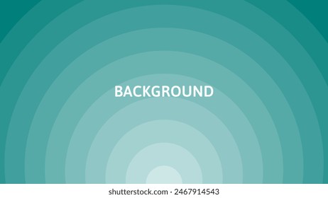 Teal green abstract background with gradient rounds. Blended overlay pattern