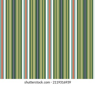 Teal green and forest green stripe background, with pink accents,Abstract colorful background, Tabby vertical parallel stripes seamless geometric pattern. 