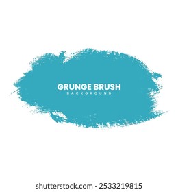 teal grunge paint brush stroke line, ink splatter on white background. Watercolor texture, 
 title or text quotation box, frame, grunge background, splash.