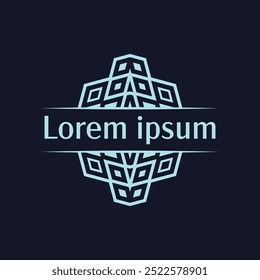 Quadro circular intrincado azul-escuro com bordas de diamante perfeito para embalagem de joias