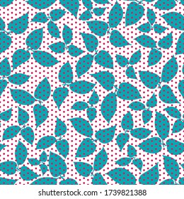 diseño de fondo blanco texturizado de hoja de té allover red dot