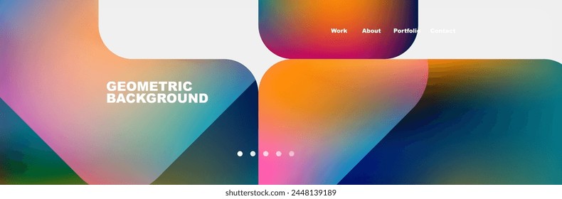 Teal Liquid color background design for Landing page site. Fluid gradient shapes composition. Futuristic design posters. Eps10 vector.