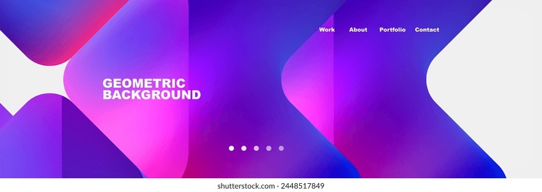 Teal Liquid color background design for Landing page site. Fluid gradient shapes composition. Futuristic design posters. Eps10 vector.