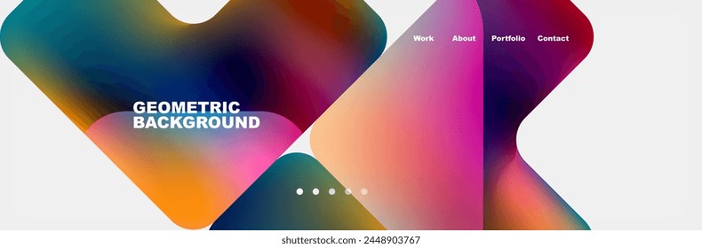 Teal Liquid color background design for Landing page site. Fluid gradient shapes composition. Futuristic design posters. Eps10 vector.