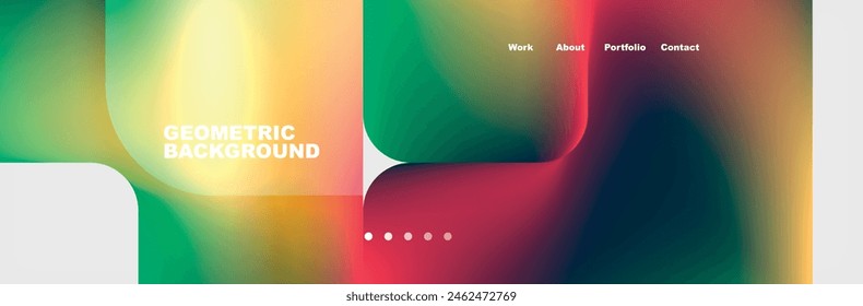 Teal Liquid color background design for Landing page site. Fluid gradient shapes composition. Futuristic design posters. Eps10 vector.
