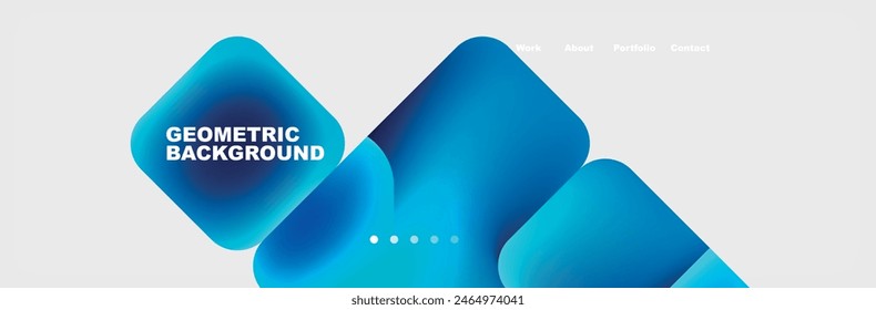 Teal Liquid color background design for Landing page site. Fluid gradient shapes composition. Futuristic design posters. Eps10 vector.