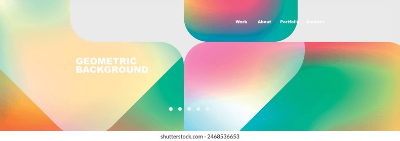 Teal Liquid color background design for Landing page site. Fluid gradient shapes composition. Futuristic design posters. Eps10 vector.