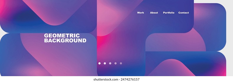 Teal Liquid color background design for Landing page site. Fluid gradient shapes composition. Futuristic design posters. Eps10 vector.