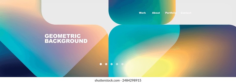 Teal Liquid color background design for Landing page site. Fluid gradient shapes composition. Futuristic design posters. Eps10 vector.