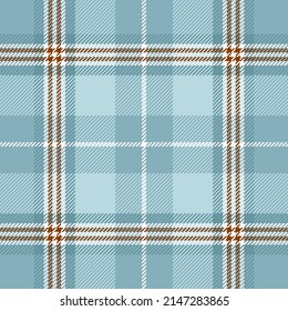 Teal masculine plaid. Seamless vector check pattern suitable for fashion, home decor and stationary.