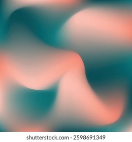 teal peach color gradiant illustration. teal peach color gradiant background. not focused image of bright teal peach color gradation.