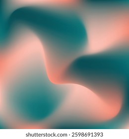 teal peach color gradiant illustration. teal peach color gradiant background. not focused image of bright teal peach color gradation.