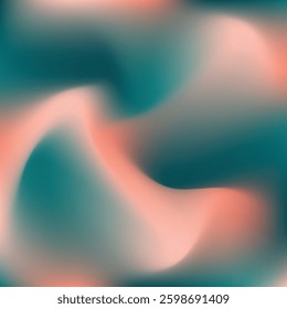 teal peach color gradiant illustration. teal peach color gradiant background. not focused image of bright teal peach color gradation.