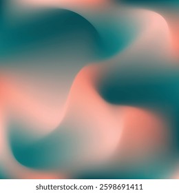 teal peach color gradiant illustration. teal peach color gradiant background. not focused image of bright teal peach color gradation.