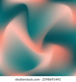 teal peach color gradiant illustration. teal peach color gradiant background. not focused image of bright teal peach color gradation.