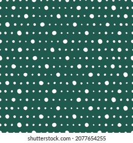 Teal seamless pattern with white dots.
