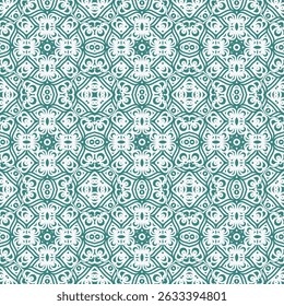 Teal Swirl Pattern Seamless design