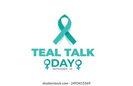 Teal Talk Day. background, banner, card, poster, template. Vector illustration.