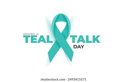Teal Talk Day. fondo, Anuncio, tarjeta, cartel, Plantilla. Ilustración vectorial.