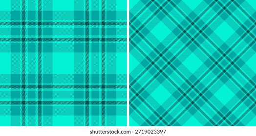 Padrões de tartã azul, um design têxtil clássico mostrando simetria e repetição. Ideal para fundos, moda ou projetos de design que precisam de uma sensação acolhedora.
