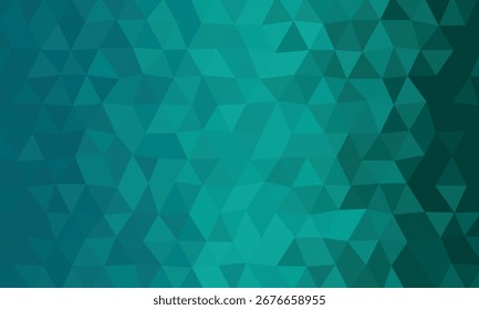 Teal and Turquoise Low Poly Geometric Pattern with Gradient Shading abstract background