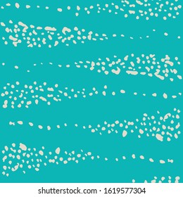 Teal vector seamless  pattern. Allover pattern. Ink grunge grid.  