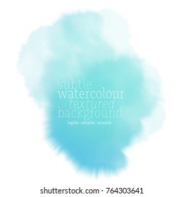 Teal Water Color Splash