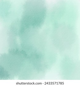 Teal watercolor abstract vector background