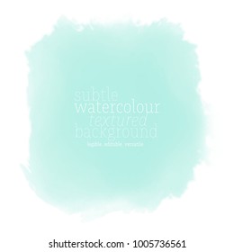 Teal Watercolor Rectangle Background