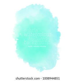 teal watercolor stain svg
