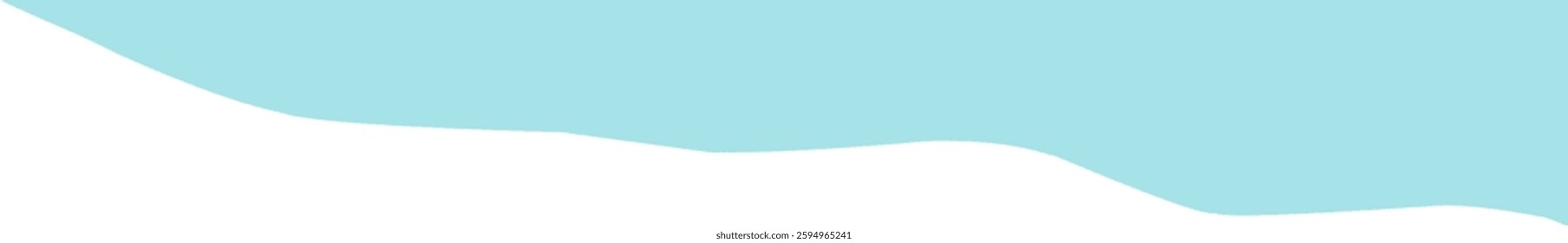 Teal wavy corner suitable for modern designs, presentations, and web graphics. corner illustration