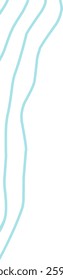 Teal wavy line corner suitable for modern designs, presentations, and web graphics. corner illustration