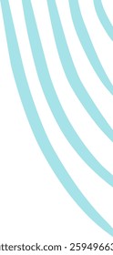 Teal wavy line corner suitable for modern designs, presentations, and web graphics. corner illustration