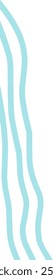 Teal wavy line corner suitable for modern designs, presentations, and web graphics. corner illustration