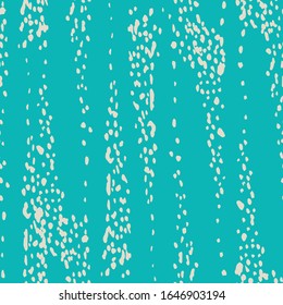Teal and White Vector seamless check pattern. Allover pattern. Ink grunge grid. Hand drawn seamless check pattern. Graphic background with ethnic tartan. Seamless check pattern background.