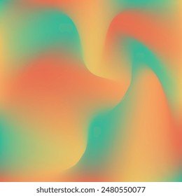 teal yellow orange color gradiant illustration. teal yellow orange color gradiant background. not focused image of bright teal yellow orange color gradation.