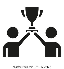 Team Achievement icon line vector illustration