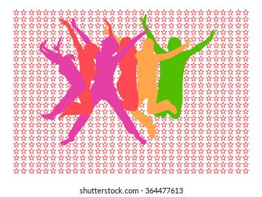 Team Achievement Isolated over White 