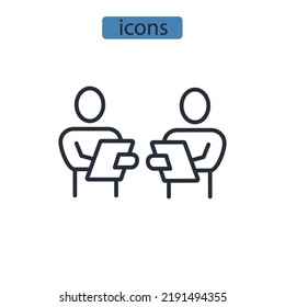 Team Agreement Icons Symbol Vector Elements Stock Vector (Royalty Free ...