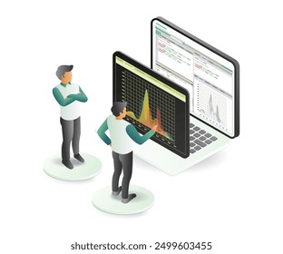 The team is analyzing business computer data