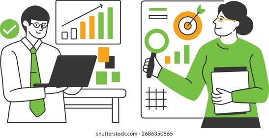 Team Analyzing Business Data and Charts – Financial Growth and Analytics Concept