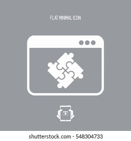 Team application flat icon
