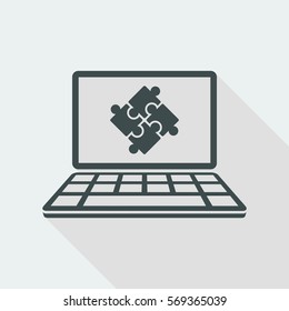 Team application flat icon