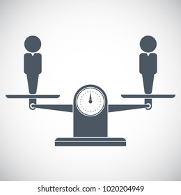 
Team balance. Human resources concept. EPS10 vector