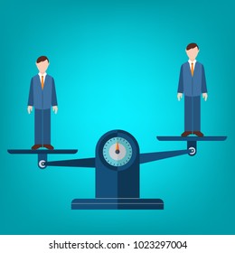 Team balance. Human resources concept. EPS10 vector
