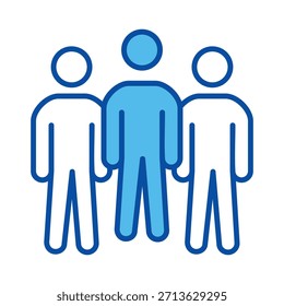 Equipo En Estilo Azul, Ilustración vectorial