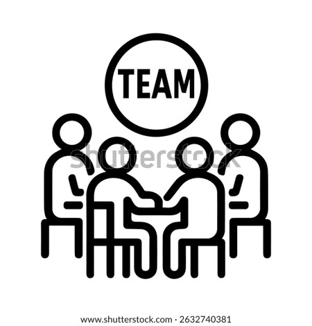 team board game icon on white background vector
Vector line icon board games