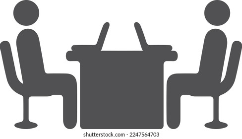 Team brainstorm icon, team strategy icon black vector