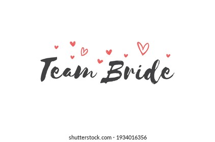 Team Bride Hand Drawn Bachelorette Party: immagine vettoriale stock  (royalty free) 1156532044