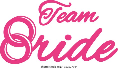 Team Bride with wedding rings